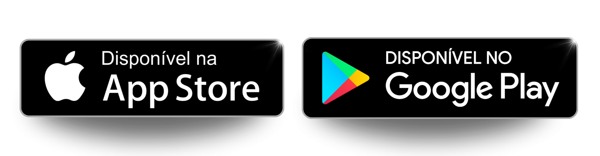 Disponível na App Store e Google Play